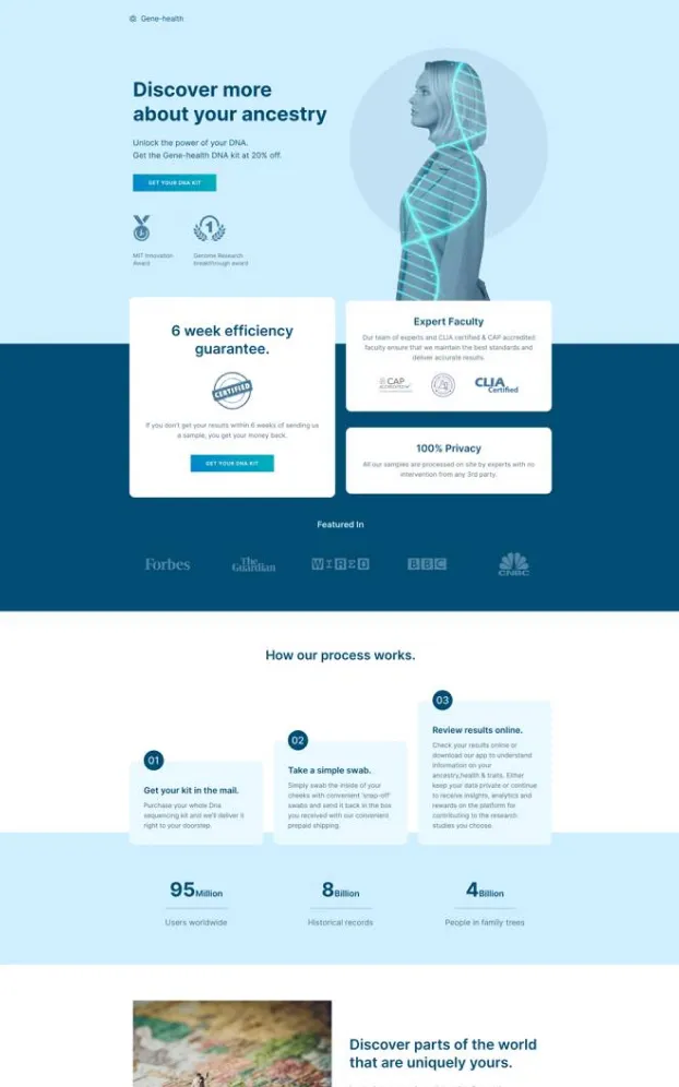 Gene-health - DNA Testing Offer Page
