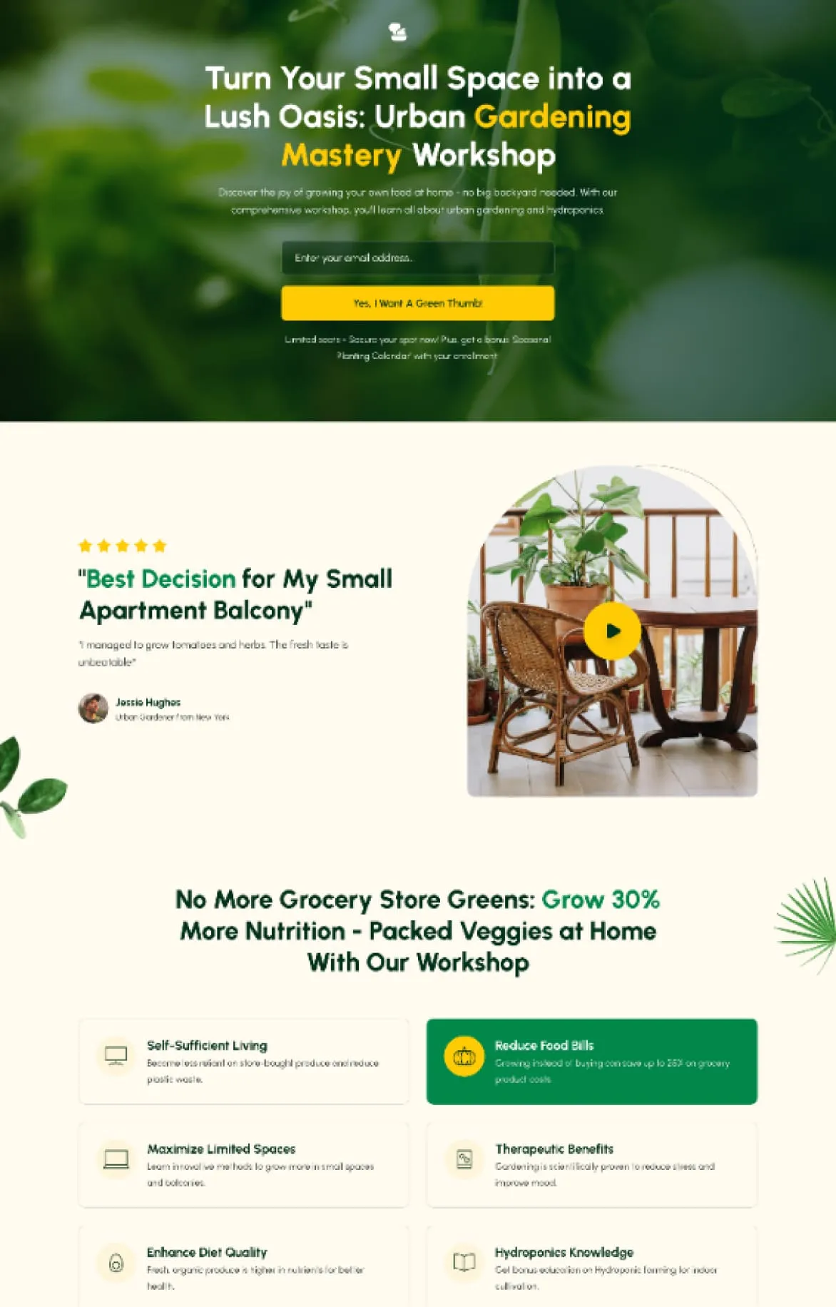 Workshop landing page templates