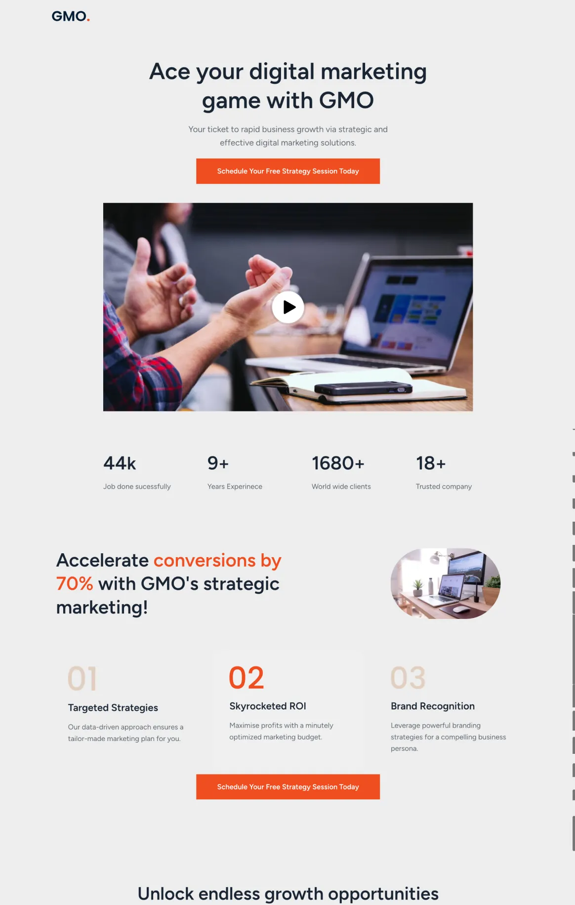 GMO - Marketing Agency Lead Gen Page