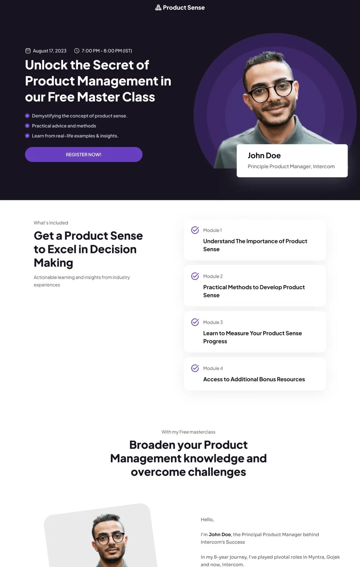 Product Management Webinar