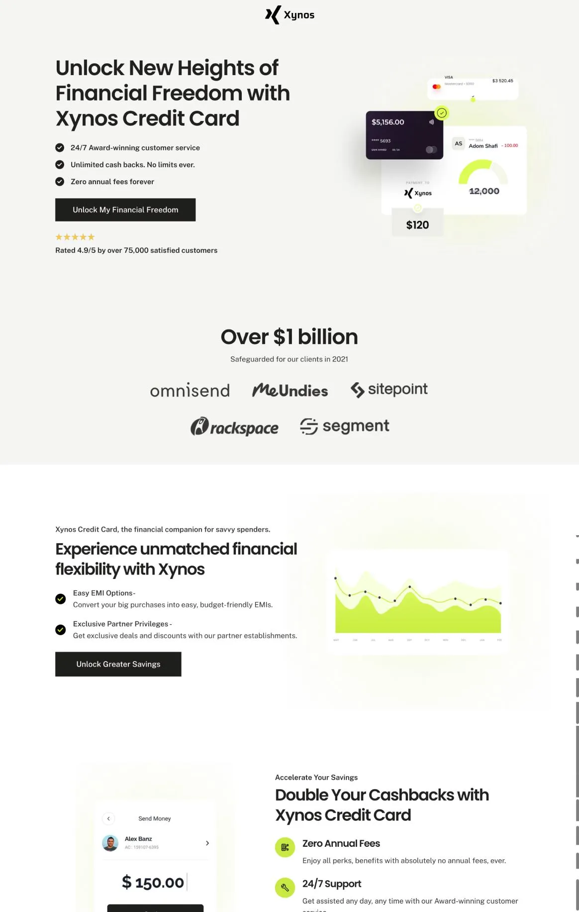 Xynos - Credit Card Offer Page