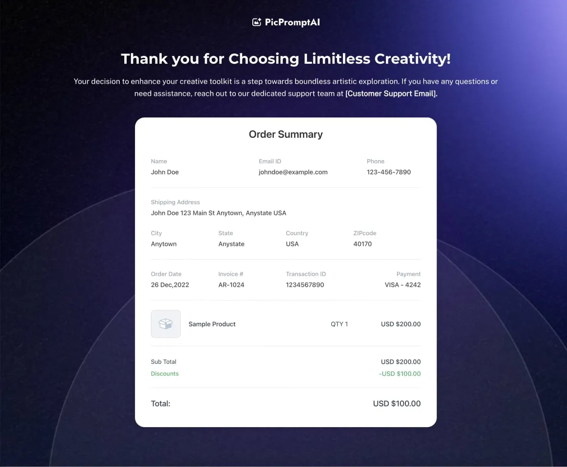 Ai Image Prompting Thankyou