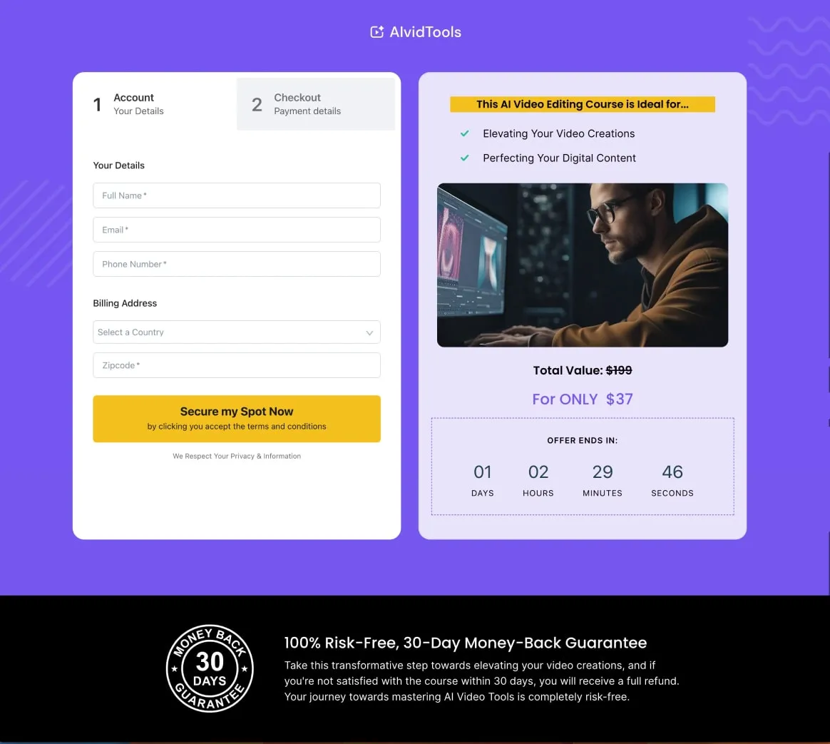 Ai Video Tools Course Order