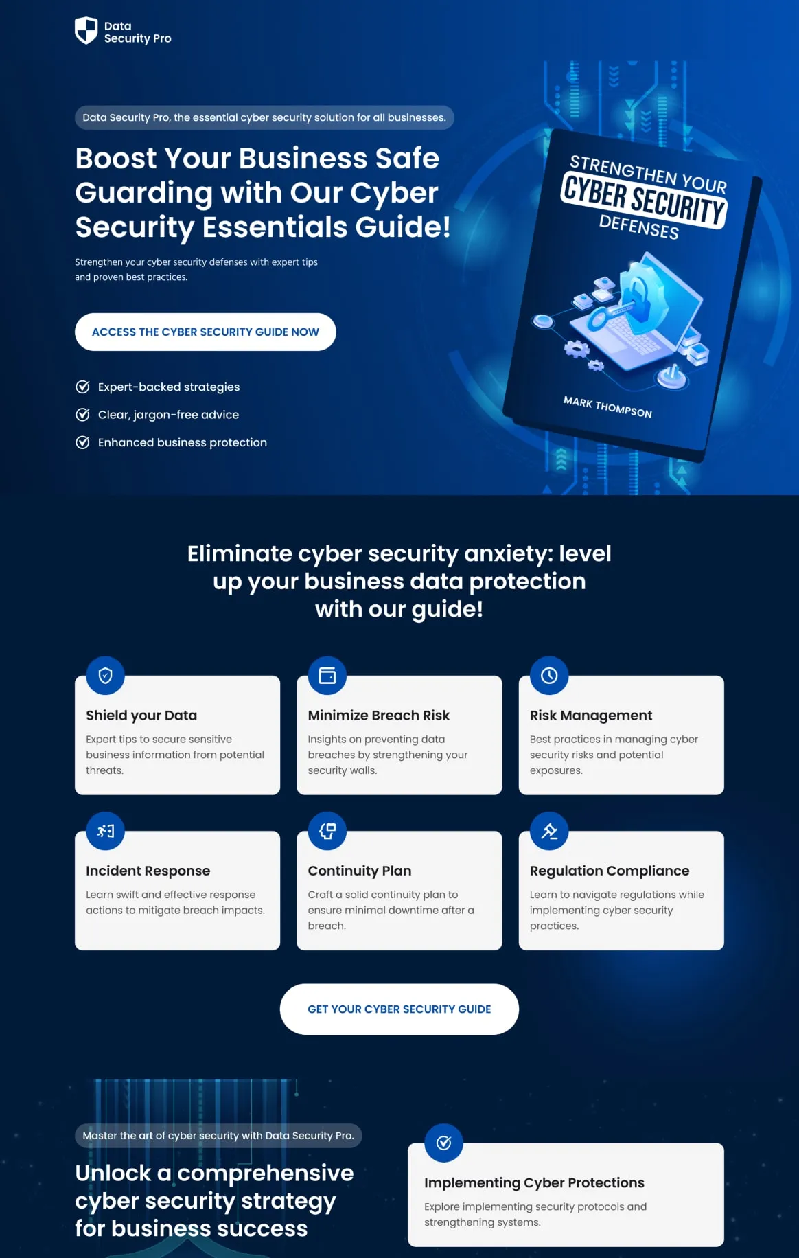 Cyber Security Guide Lead Optin
