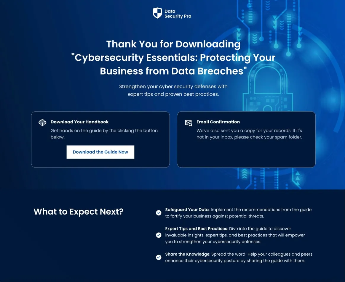 Cyber Security Guide Thankyou