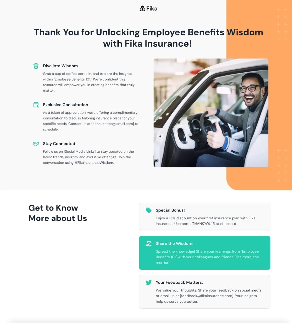 Employee Benefit Funnel Thankyou