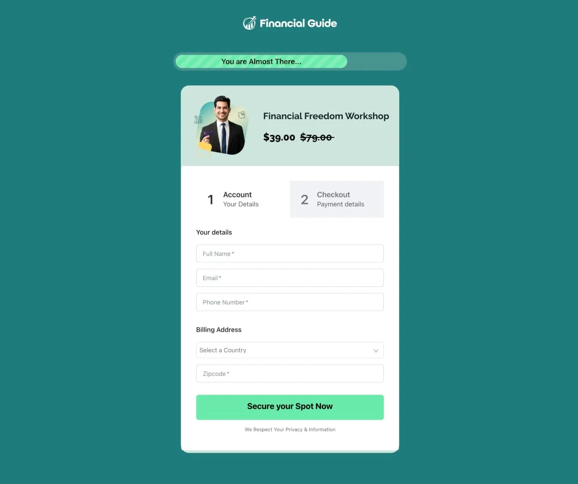 Financial Freedom Funnel Order