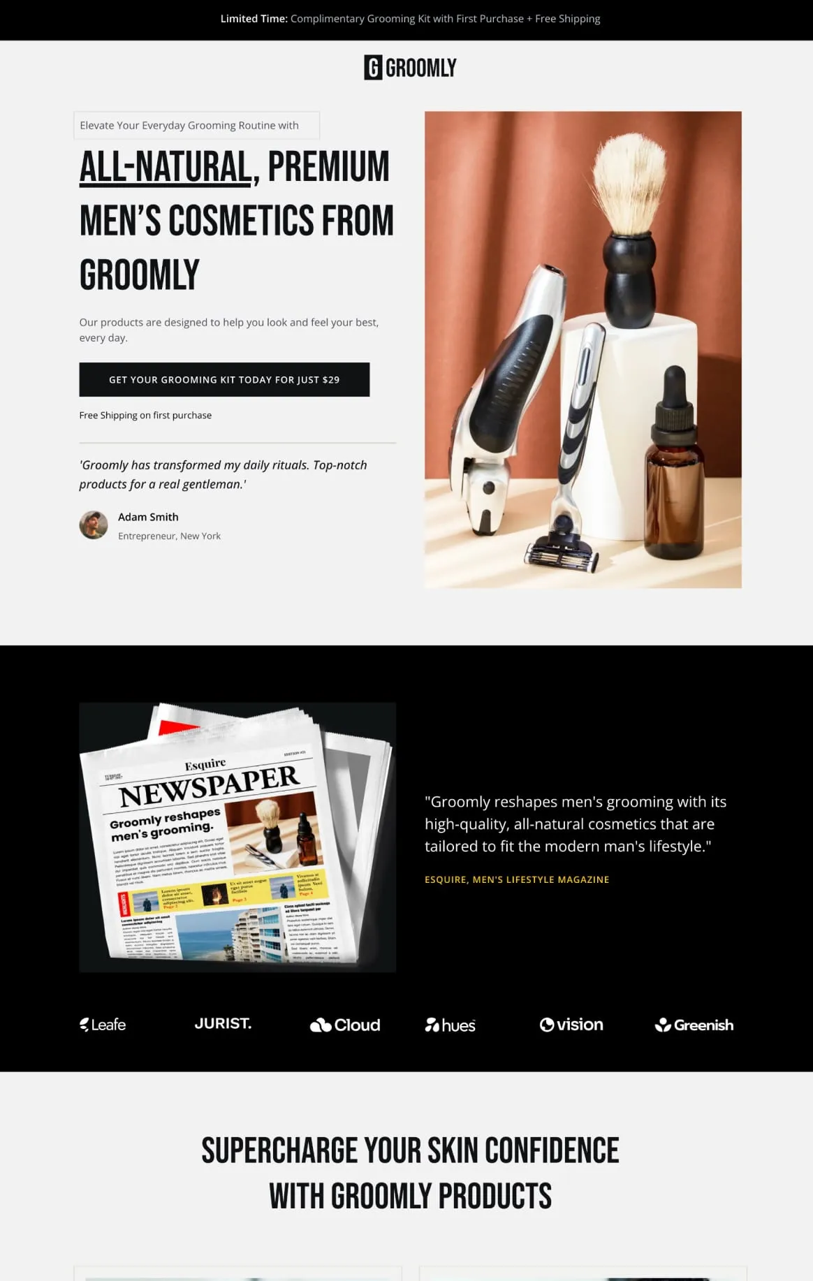 Mens Cosmetic Funnel Sales