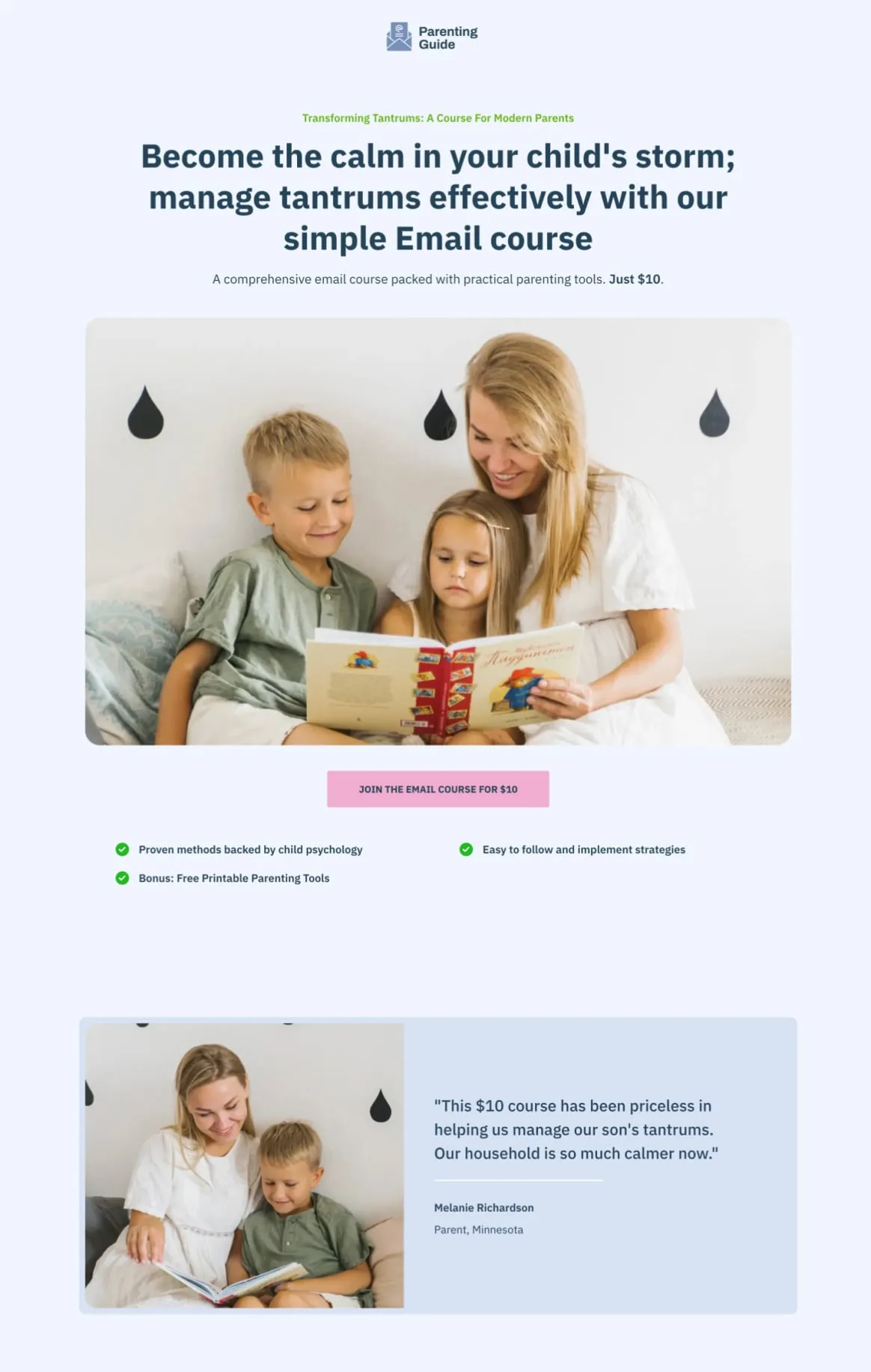 Parenting Printables Funnel Sales