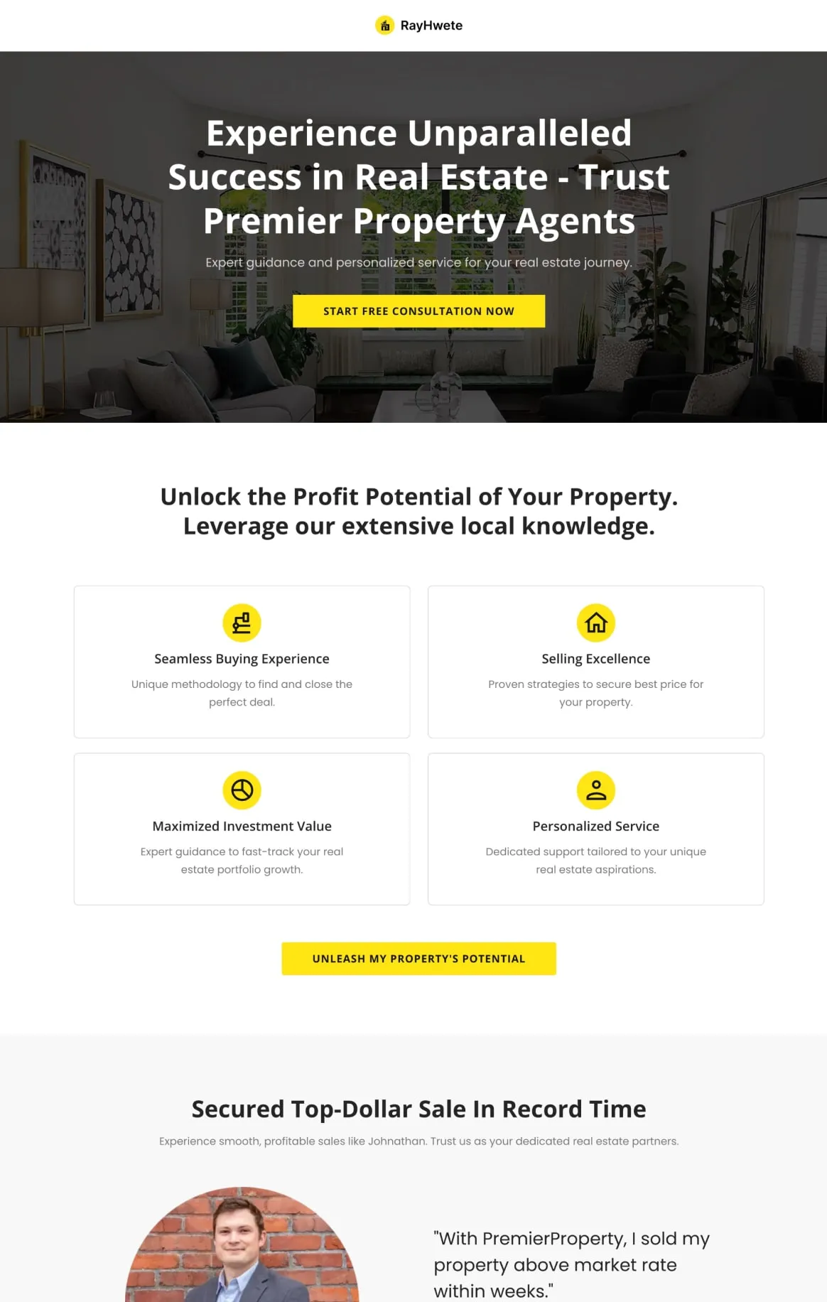 Real Estate Agent Funnel Lead Optin