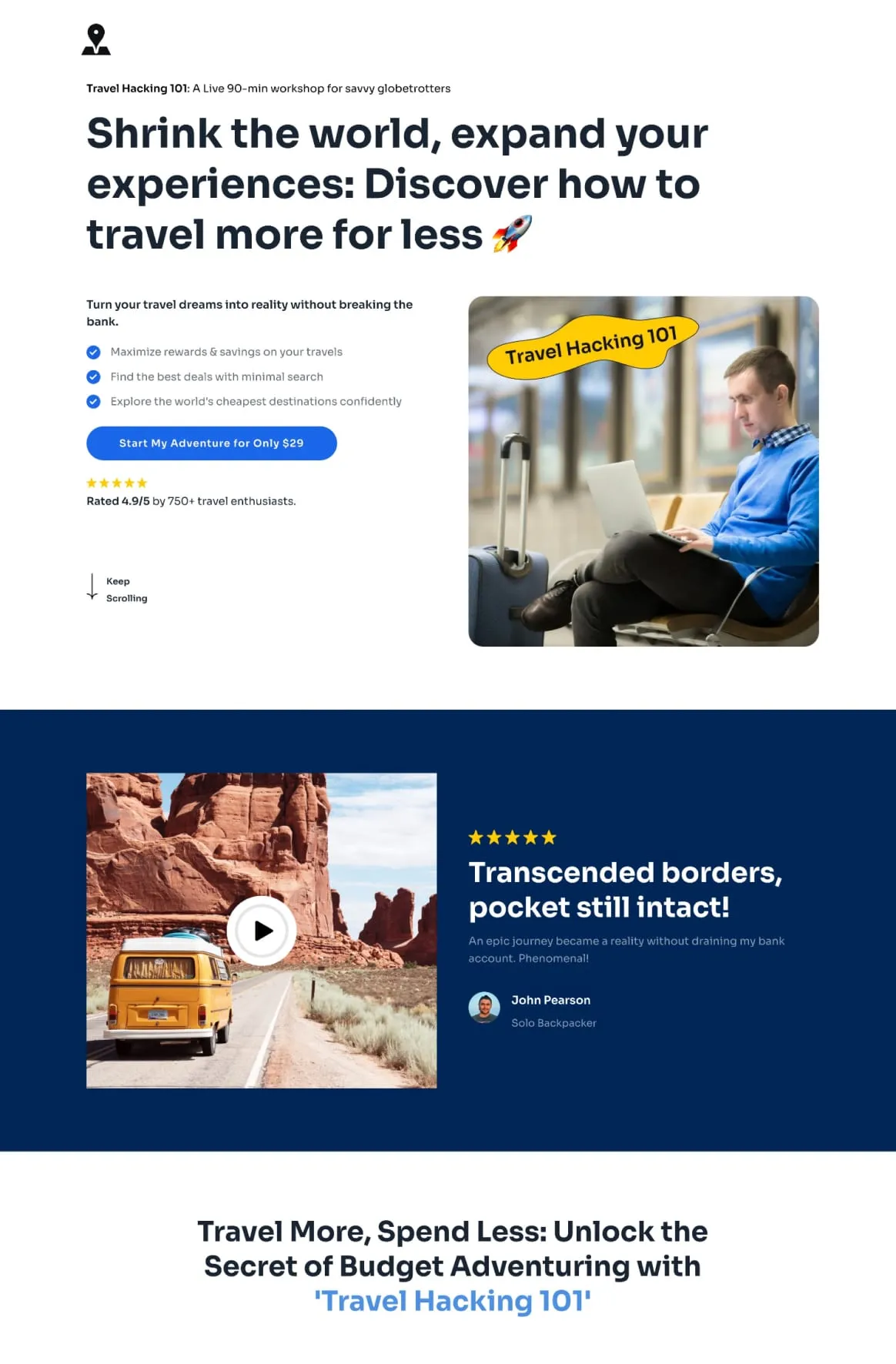 Travel Workshop Funnel Sales